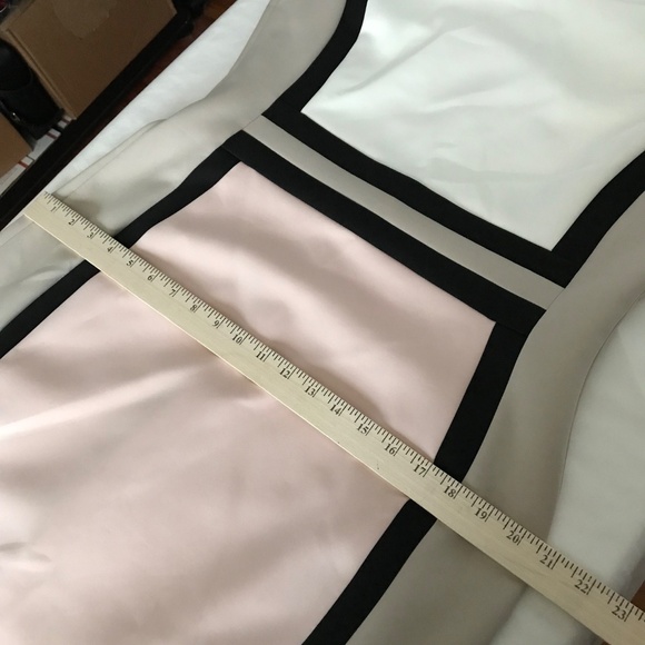 CALVIN KLEIN Colorblock Scuba Bodycon Dress Pink Cream NWT Women’s Plus Size 14 - Picture 15 of 16